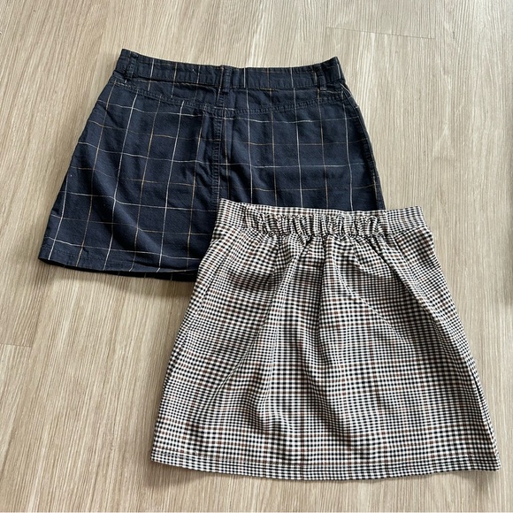 Plaid & check miniskirt bundle - Picture 3 of 3